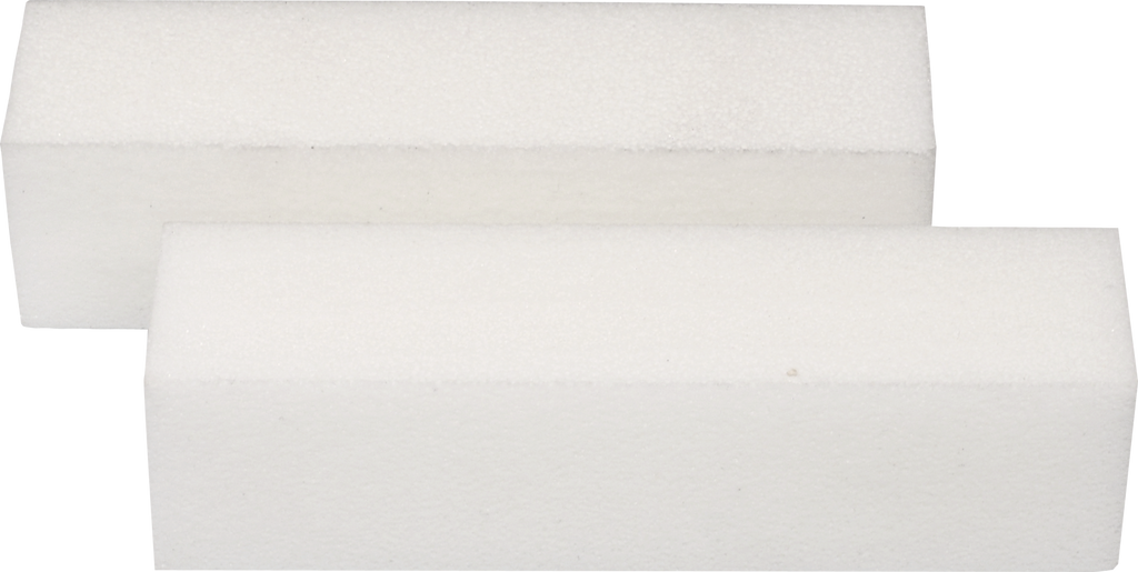 Lima mattoncino bianca su spugna - confezione da 6 pezzi. -grit 120